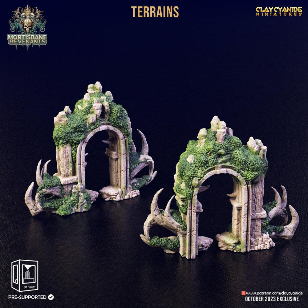 3D Printed Clay Cyanide Mortisbane Terrains Mortisbane Revenants 28 32 mm D&D (Online Only)