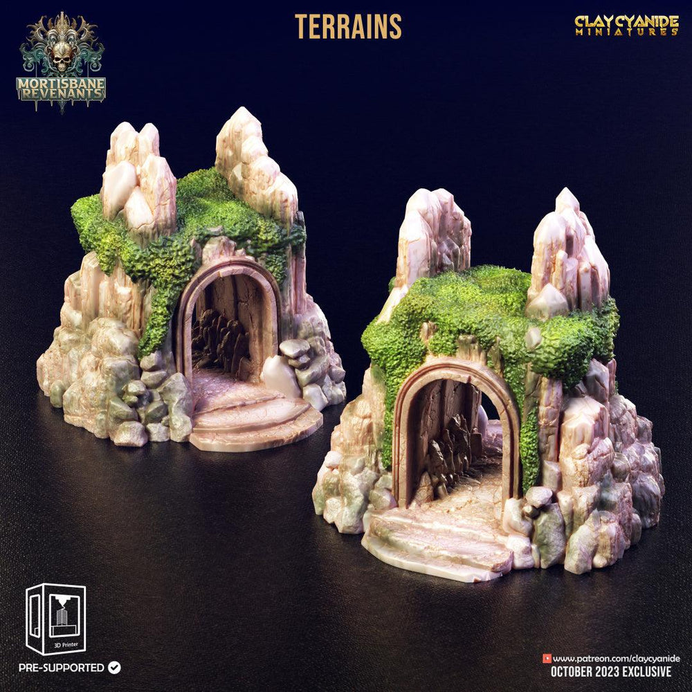 3D Printed Clay Cyanide Mortisbane Terrains Mortisbane Revenants 28 32 mm D&D (Online Only)