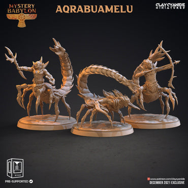 3D Printed Clay Cyanide Mystery Babylon - Aqrabuamelu 28mm 32mm D&D (Online Only)