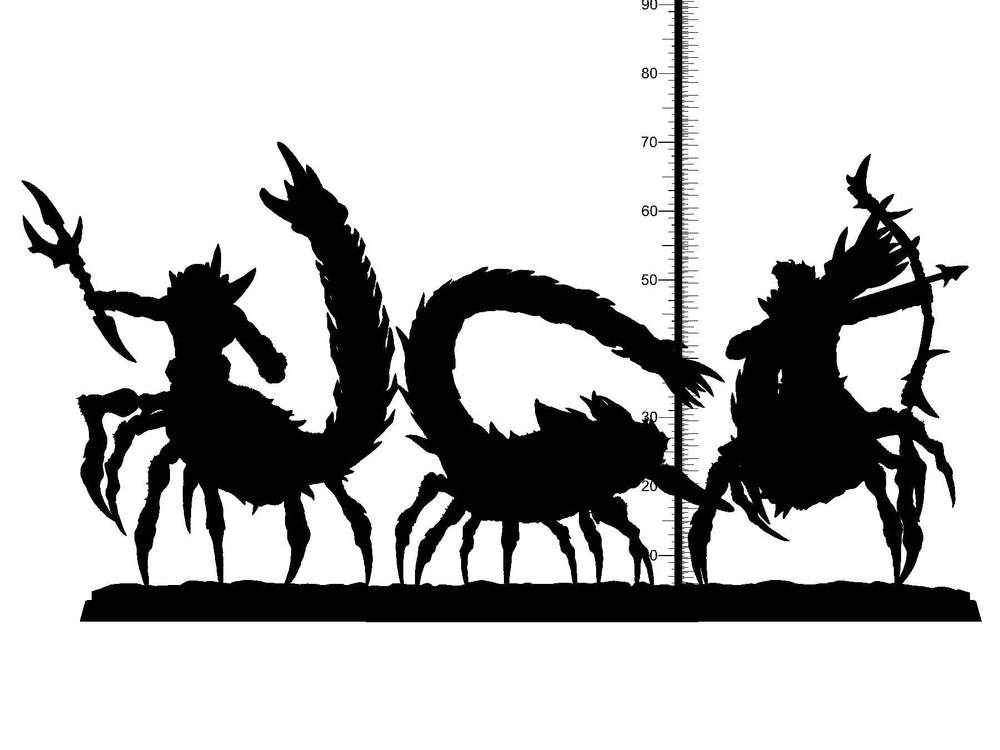 3D Printed Clay Cyanide Mystery Babylon - Aqrabuamelu 28mm 32mm D&D (Online Only)