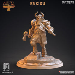 3D Printed Clay Cyanide Mystery Babylon - Enkidu 28mm 32mm D&D (Online Only)