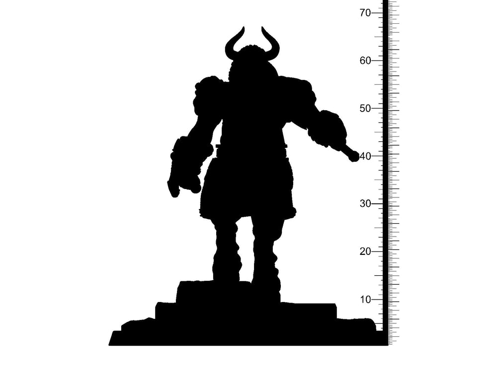 3D Printed Clay Cyanide Mystery Babylon - Enkidu 28mm 32mm D&D (Online Only)