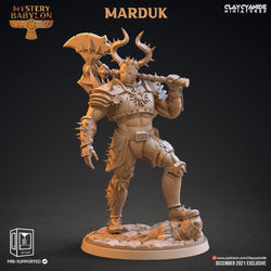 3D Printed Clay Cyanide Mystery Babylon - Marduk 28mm 32mm D&D (Online Only)