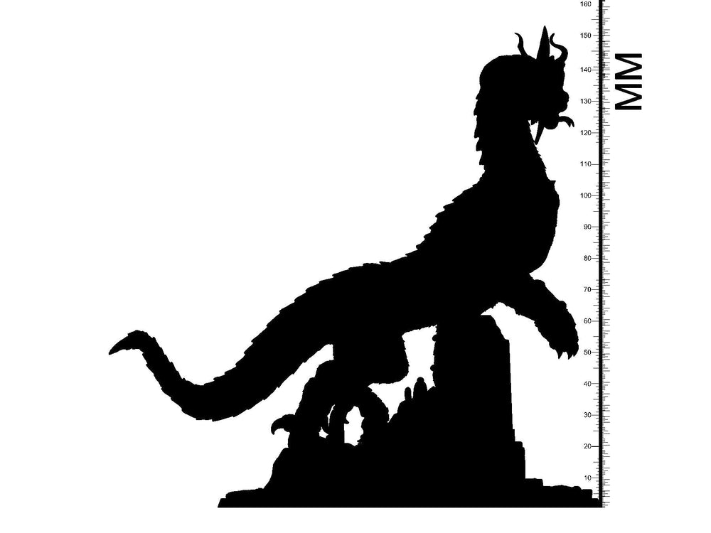 3D Printed Clay Cyanide Mystery Babylon - Mushussu 28mm 32mm D&D (Online Only)