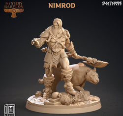 3D Printed Clay Cyanide Mystery Babylon - Nimrod 28mm 32mm D&D (Online Only)