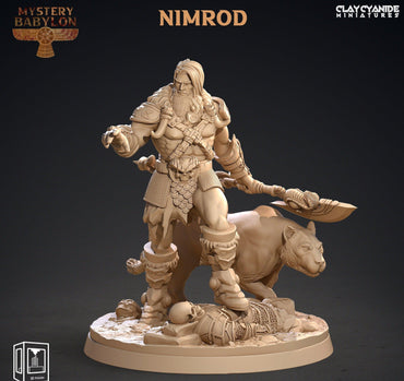 3D Printed Clay Cyanide Mystery Babylon - Nimrod 28mm 32mm D&D (Online Only)