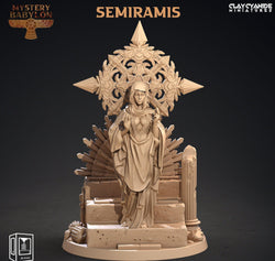 3D Printed Clay Cyanide Mystery Babylon - Semiramis 28mm 32mm D&D (Online Only)
