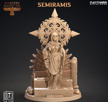 3D Printed Clay Cyanide Mystery Babylon - Semiramis 28mm 32mm D&D (Online Only)
