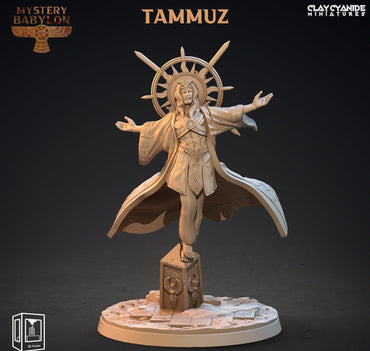 3D Printed Clay Cyanide Mystery Babylon - Tammuz God of Agriculture 28mm 32mm D&D (Online Only)