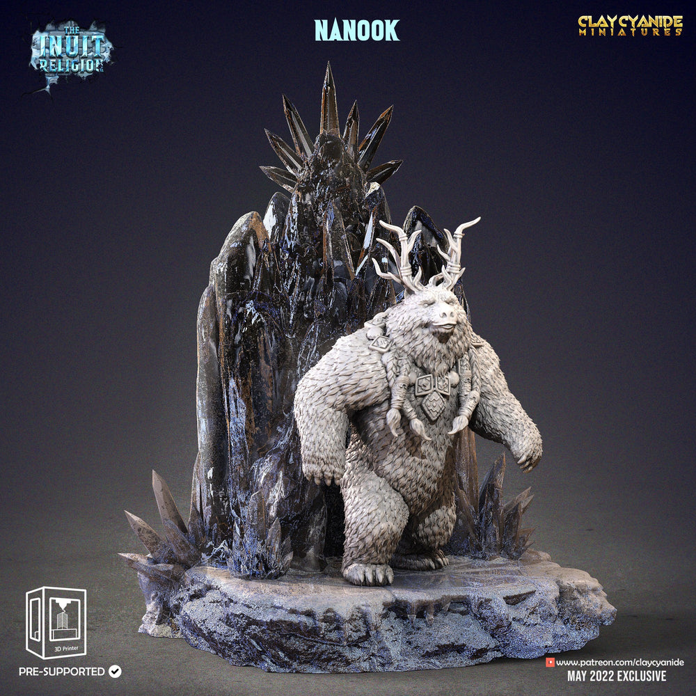 3D Printed Clay Cyanide Nanook Inuit Religion Ragnarok D&D (Online Only)