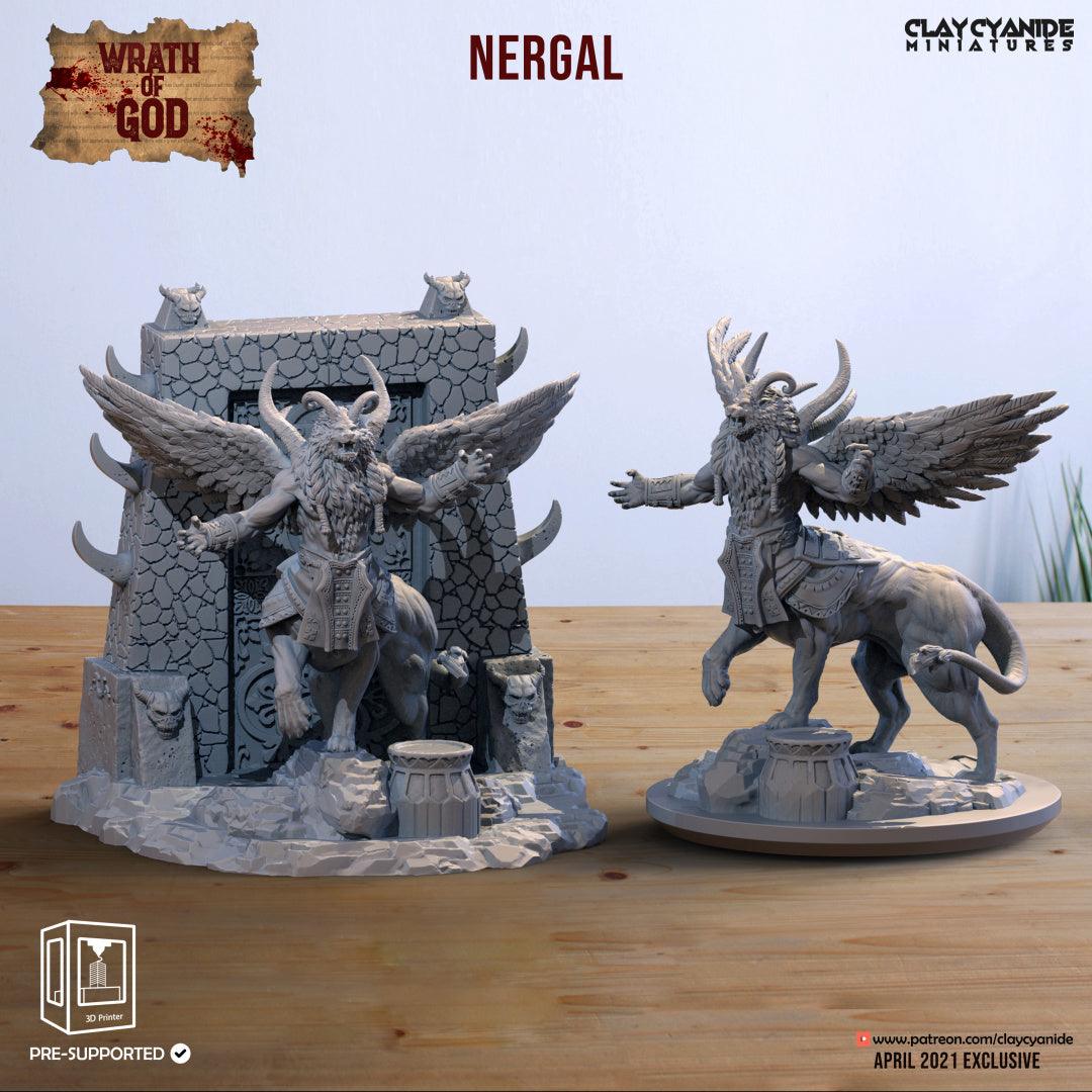 3D Printed Clay Cyanide Nergal Wrath of Gods Ragnarok D&D (Online Only)