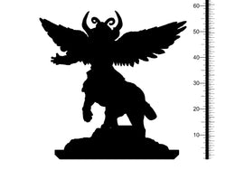 3D Printed Clay Cyanide Nergal Wrath of Gods Ragnarok D&D (Online Only)