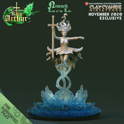 3D Printed Clay Cyanide Nimueh, Lady of the Lake The Legend of King Arthur Ragnarok D&D (Online Only)