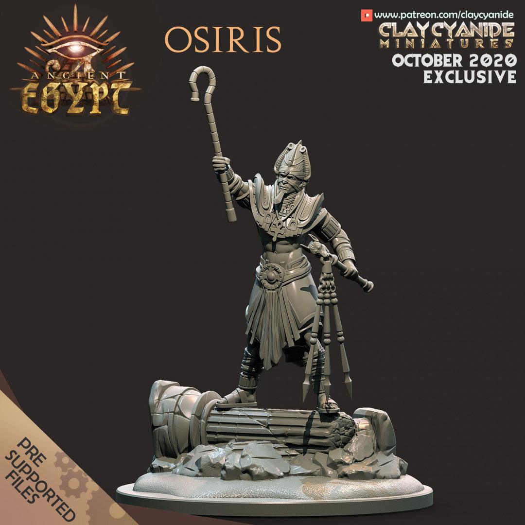 3D Printed Clay Cyanide Osiris Egyptian Mythology 28 32 mm D&D (Online Only)