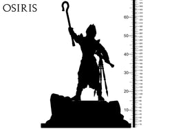 3D Printed Clay Cyanide Osiris Egyptian Mythology 28 32 mm D&D (Online Only)