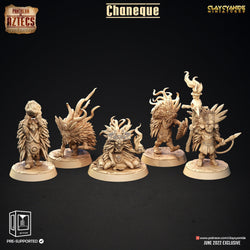 3D Printed Clay Cyanide Pantheon Of Aztecs Set Ragnarok D&D (Online Only)