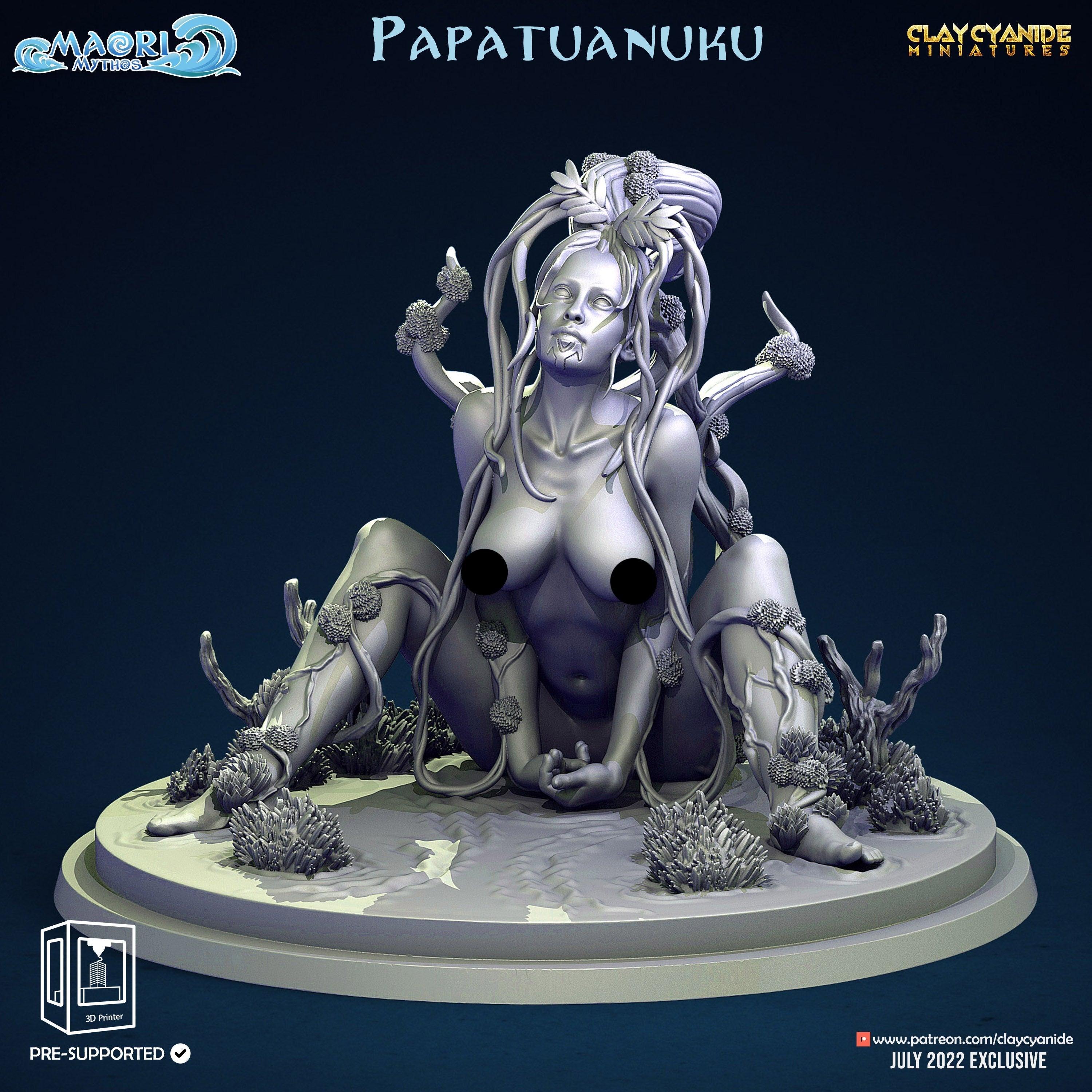 3D Printed Clay Cyanide Papatuanuku Maori Mythos 28mm-32mm Ragnarok D&D (Online Only)
