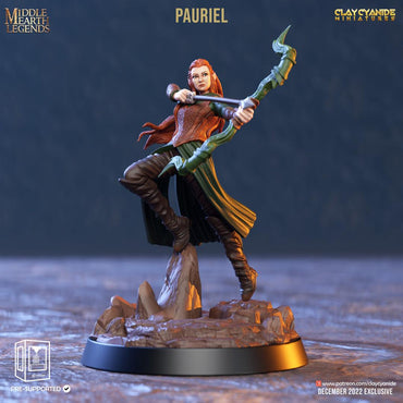 3D Printed Clay Cyanide Pauriel Middle Earth Legends D&D (Online Only)