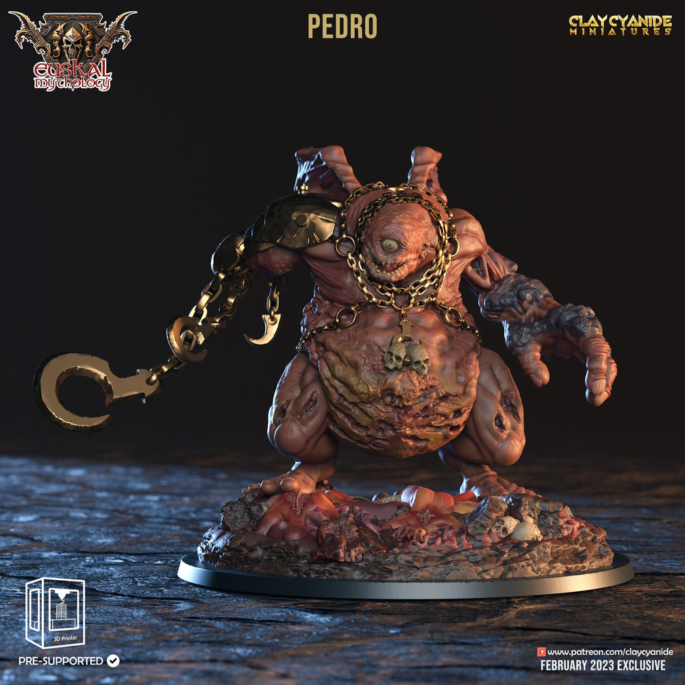3D Printed Clay Cyanide Pedro Tartalo Euskal Mythology 28 32 mm D&D (Online Only)