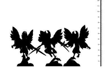 3D Printed Clay Cyanide Peri Kingdom of Persia 28 32 mm D&D (Online Only)