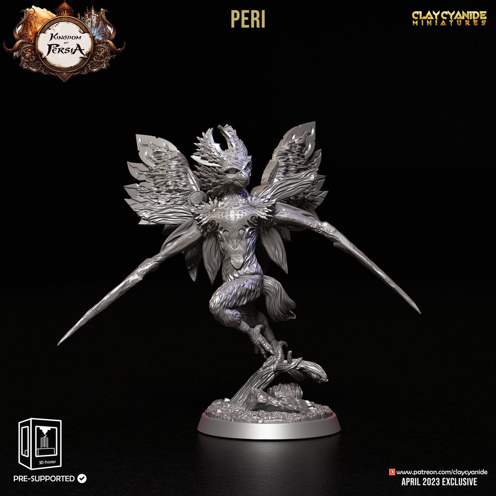 3D Printed Clay Cyanide Peri Kingdom of Persia 28 32 mm D&D (Online Only)