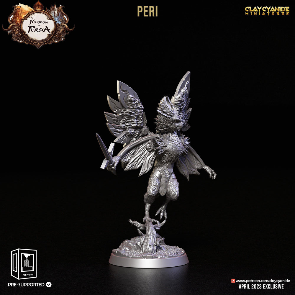 3D Printed Clay Cyanide Peri Kingdom of Persia 28 32 mm D&D (Online Only)