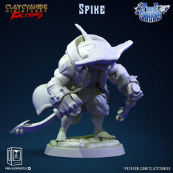 3D Printed Clay Cyanide Pirate Sharks Factions Tribes Wargrounds Ragnarok D&D (Online Only)