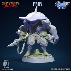 3D Printed Clay Cyanide Pirate Sharks Factions Tribes Wargrounds Ragnarok D&D (Online Only)