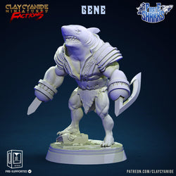 3D Printed Clay Cyanide Pirate Sharks Factions Tribes Wargrounds Ragnarok D&D (Online Only)