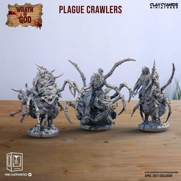 3D Printed Clay Cyanide Plague Crawlers Wrath of Gods Ragnarok D&D (Online Only)