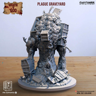 3D Printed Clay Cyanide Plague Graveyard Wrath of Gods Ragnarok D&D (Online Only)
