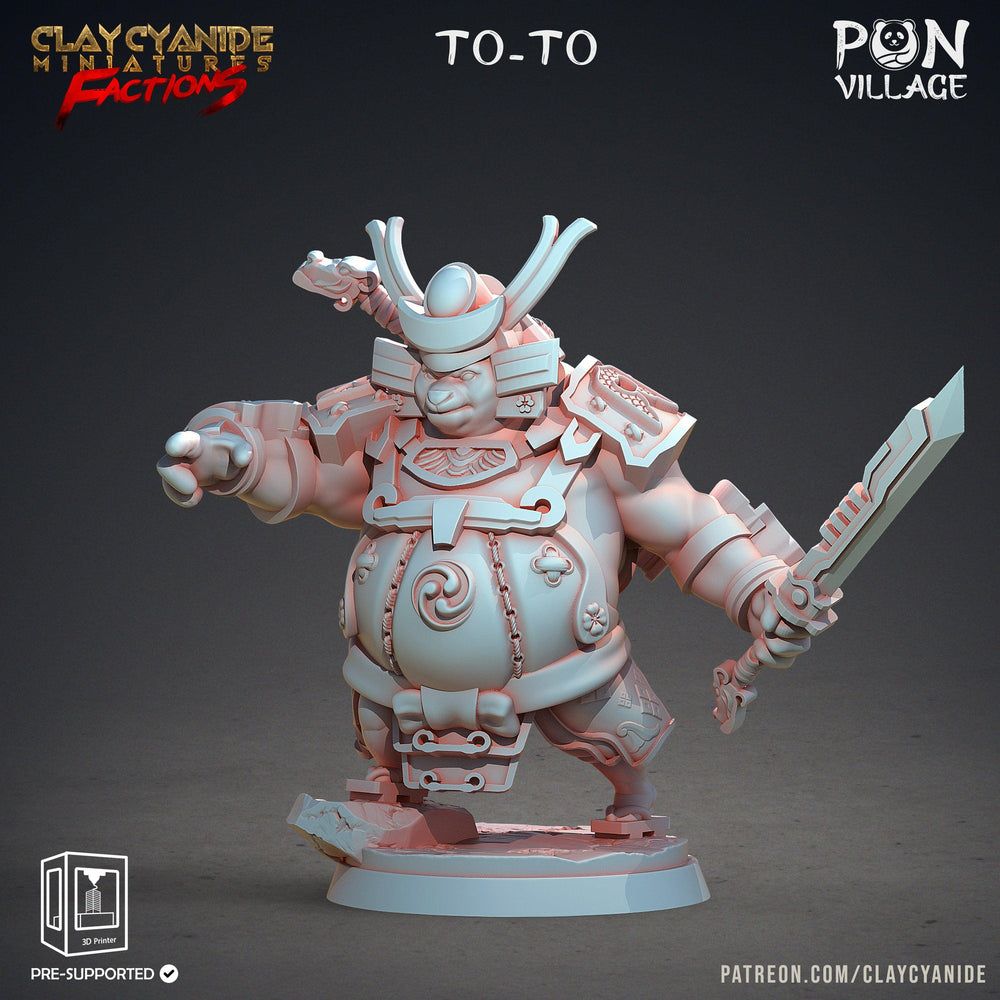 3D Printed Clay Cyanide Pon Village Pandas Tribes Factions Ragnarok D&D (Online Only)