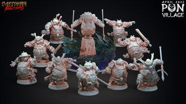3D Printed Clay Cyanide Pon Village Pandas Tribes Factions Ragnarok D&D (Online Only)