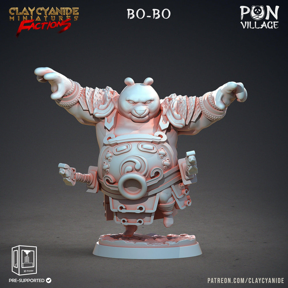 3D Printed Clay Cyanide Pon Village Pandas Tribes Factions Ragnarok D&D (Online Only)