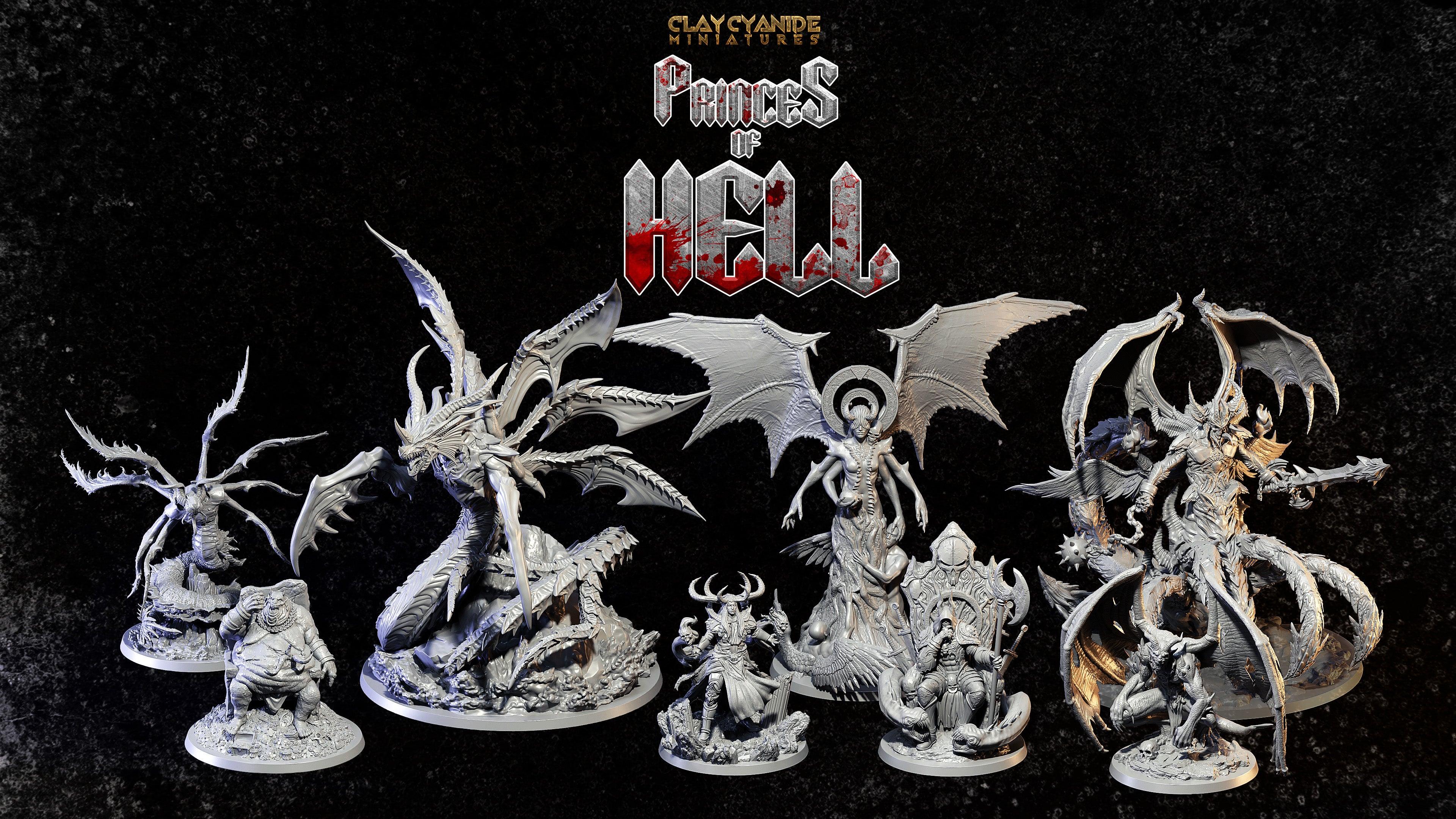 3D Printed Clay Cyanide Princess of Hell Ragnarok D&D (Online Only)
