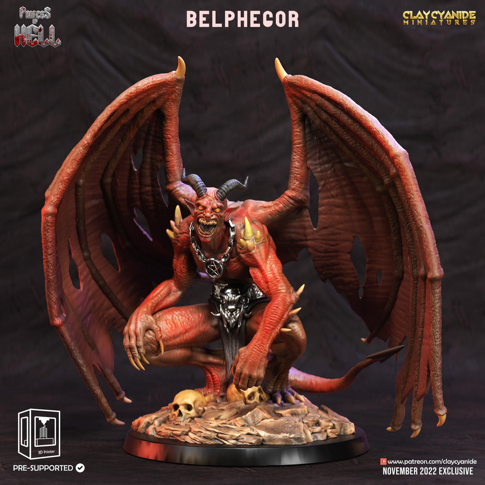 3D Printed Clay Cyanide Princess of Hell Ragnarok D&D (Online Only)