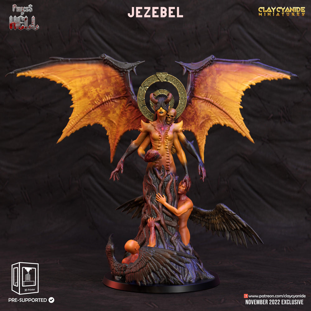 3D Printed Clay Cyanide Princess of Hell Ragnarok D&D (Online Only)
