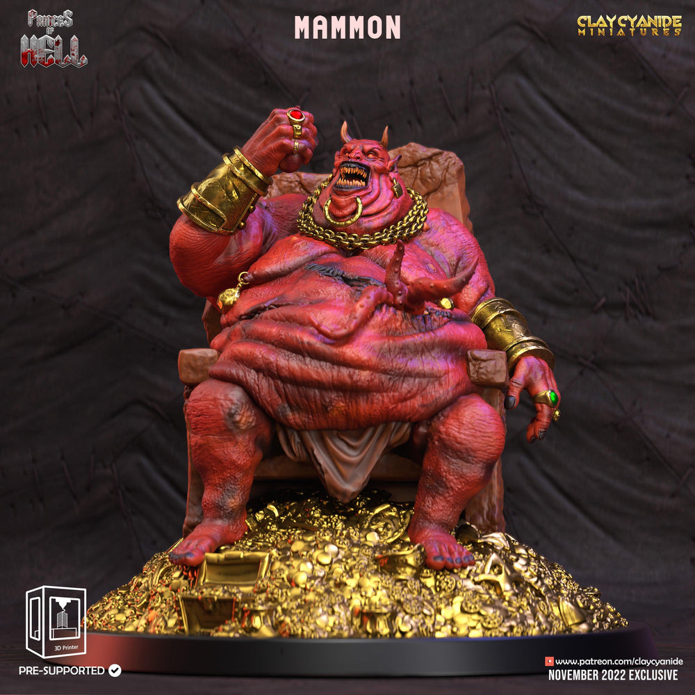 3D Printed Clay Cyanide Princess of Hell Ragnarok D&D (Online Only)