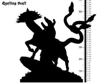3D Printed Clay Cyanide Questing Beast The Legend of King Arthur Ragnarok D&D (Online Only)