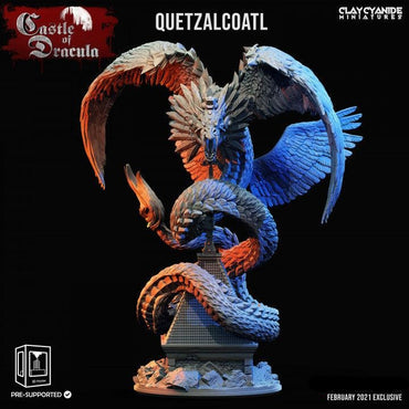3D Printed Clay Cyanide Quetzalcoatl Castle of Dracula Ragnarok D&D (Online Only)