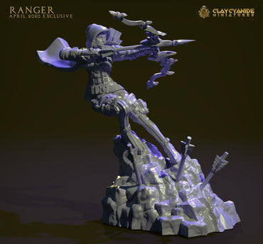3D Printed Clay Cyanide Ranger 28mm-32mm Ragnarok D&D (Online Only)