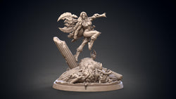 3D Printed Clay Cyanide Red Sonja 28-32mm Hyborian Age Ragnarok D&D (Online Only)