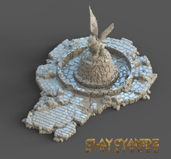 3D Printed Clay Cyanide Ruins Set 28mm-32mm Ragnarok D&D (Online Only)