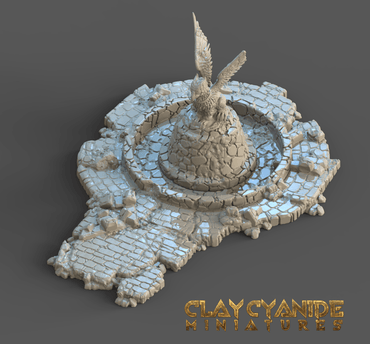 3D Printed Clay Cyanide Ruins Set 28mm-32mm Ragnarok D&D (Online Only)