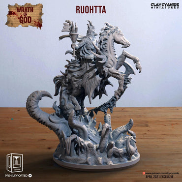 3D Printed Clay Cyanide Ruohtta Wrath of Gods Ragnarok D&D (Online Only)