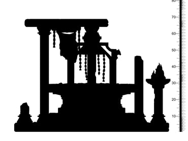 3D Printed Clay Cyanide Sacrificial Altar Wrath of Gods Ragnarok D&D (Online Only)