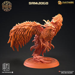 3D Printed Clay Cyanide Samjogo Three-Legged Crow Korean Mythology Ragnarok D&D (Online Only)