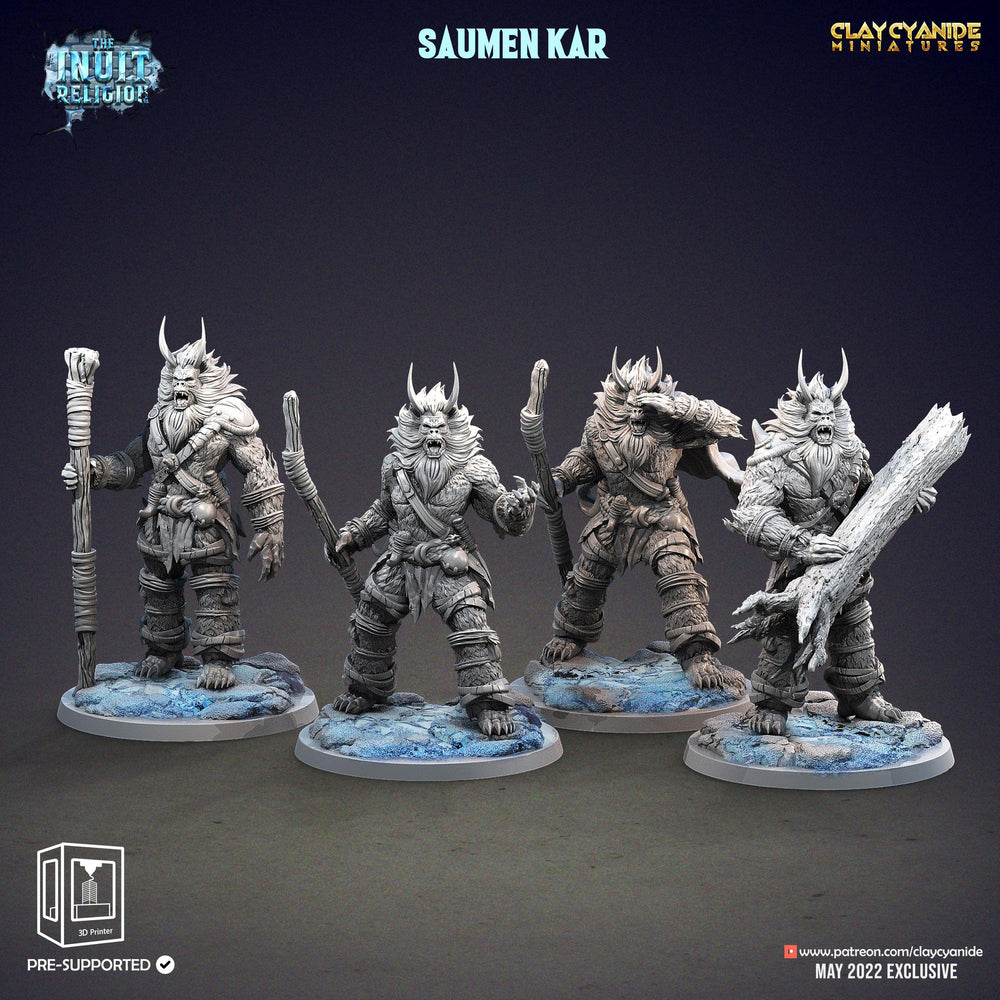 3D Printed Clay Cyanide Saumen Kar Inuit Religion Ragnarok D&D (Online Only)