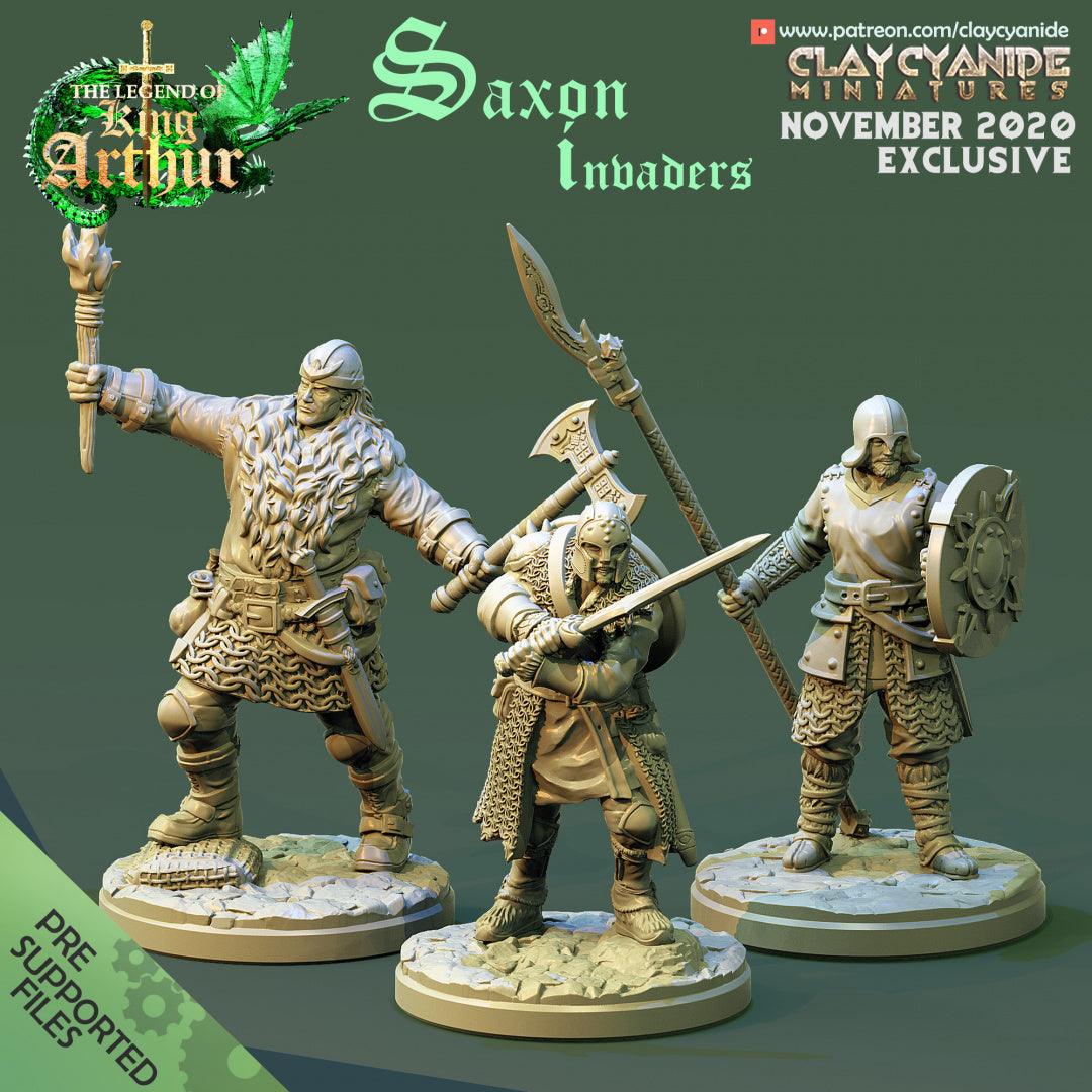 3D Printed Clay Cyanide Saxon Invaders The Legend of King Arthur Ragnarok D&D (Online Only)