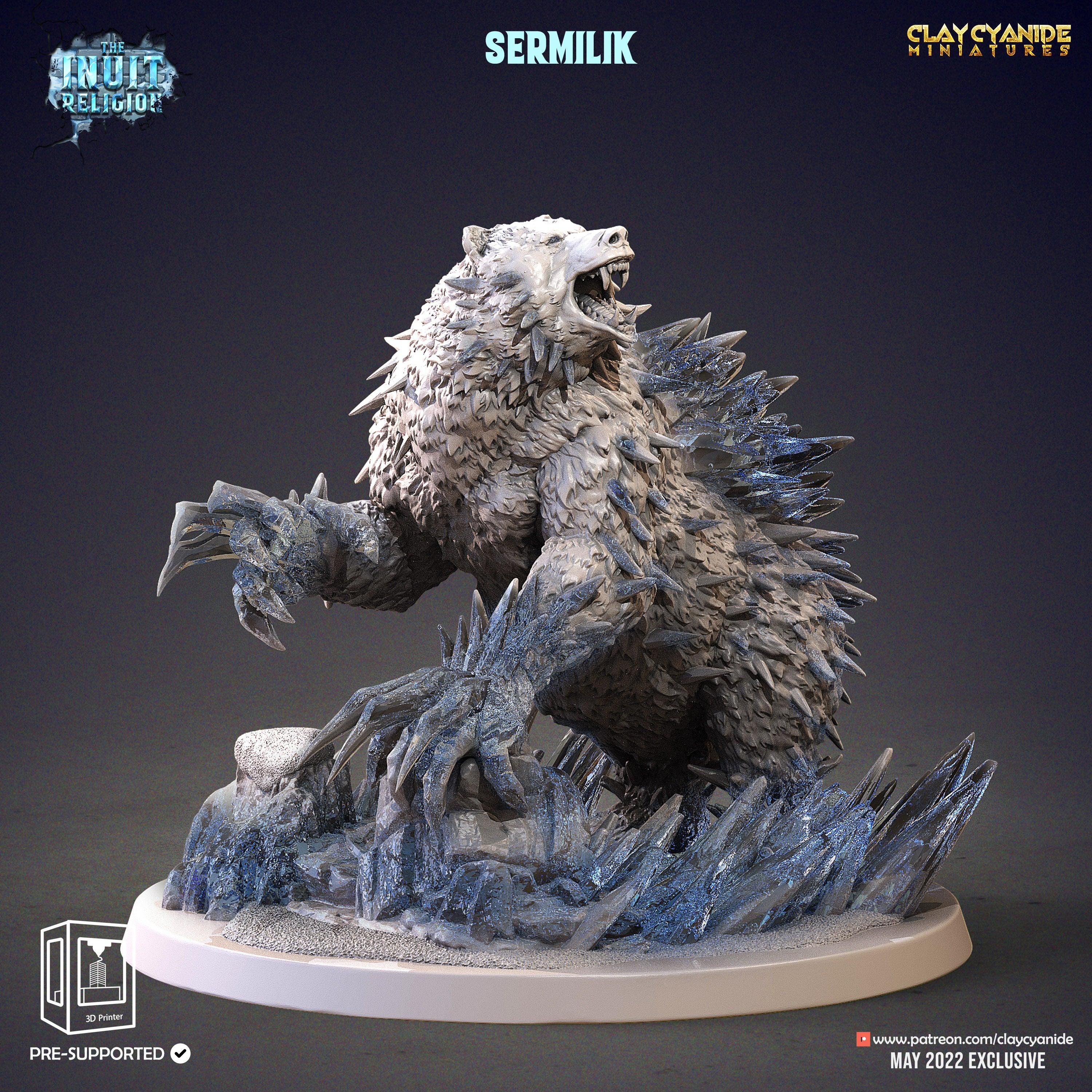 3D Printed Clay Cyanide Sermilik Inuit Religion Ragnarok D&D (Online Only)